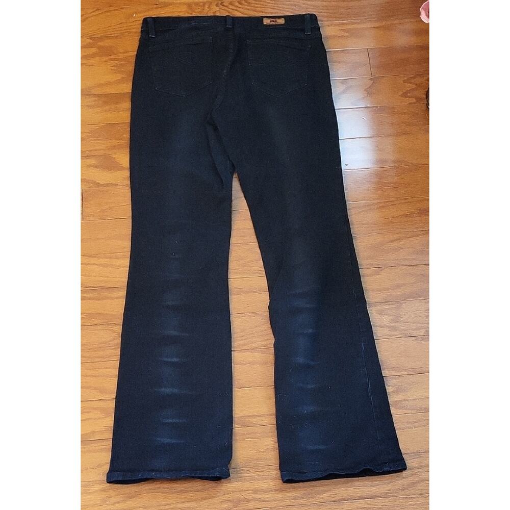 Women's Parkers Jeans Size 14 Mid Rise Dark Blue Straight Leg Jeans 30W X 32L - Picture 7 of 12